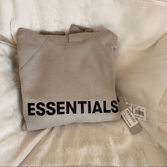 Fear of God Essentials Taupe Hoodie - Picture 4 of 5